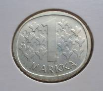 1 марка 1966 года. Серебро. Финляндия! Без обращения! В наличии!