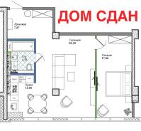 2-комнатная, улица Станюковича 46. Эгершельд, агентство, 56 кв. м. Дизайн-проект