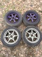 Rays Volk racing TE37 + Buddy Club P-1. 7.0/6.5x15" 4x114.30 ET38/35