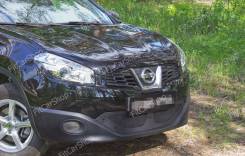 Накладка на решетку бампера. Nissan Qashqai, J11 Двигатели: H5FT, HR12DDT, K9K, MR16DDT, MR20DD, R9M