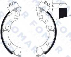 Колодки тормозные барабанные. Honda: Ballade, CR-X del Sol, City, Civic, CR-X, Integra SJ, Civic CRX, Domani, Civic Ferio, Integra Двигатели: B16A6, B...