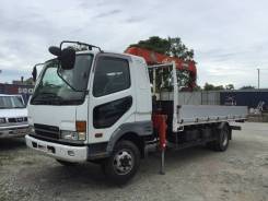 Mitsubishi Fuso. Бортовой с манипулятором, 8 200 куб. см., 5 000 кг., 4x2