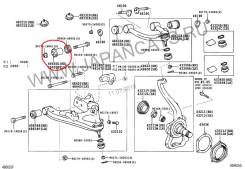 Сайлентблок рычага, тяги. Toyota Land Cruiser, FZJ100, HDJ100, HDJ100L, HDJ101, HDJ101K, UZJ100, UZJ100L, UZJ100W, J100 Toyota Land Cruiser Cygnus, UZ...