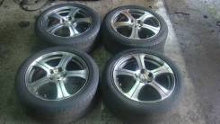 Колеса Rizley Luxuzy-Black на резине Bridgestone Ecopia. 7.0x17" 5x114.30 ET38