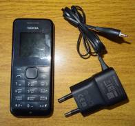 Nokia 105. Б/у, до 8 Гб, Черный, 3G
