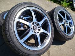 Колёса Rays Gramm Lights 57 с шинами Yokohama S-Drive R18. 7.5x18" 5x114.30 ET48
