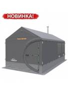 Мобильная полу-стационарная баня "уДачная" с печкой "Скоропарка"