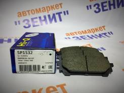 Колодки тормозные. Subaru Forester, SG5 Subaru Impreza, GD9, GDC, GDD, GG2, GG3, GG9, GGC, GGD Двигатели: EJ203, EJ205, EJ152, EJ154, EJ204