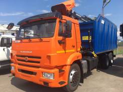 Майкопский машиностроительный завод Майман-100S. КМУ Ломовоз КамАЗ-65115-3094-50 (Евро-5), кузов 30 куб., Майман-110S, за, 10 650 кг., 6x4