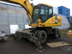 Komatsu PW160. Экскаватор колесный , ковш 0,9 куба, 7 500 моточасов., 1,00 куб. м.
