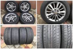 215/60R16 Toyo C1S лето новое с дисками Toyota Crown темный цвет. 7.0x16" 5x114.30 ET50 ЦО 60,1 мм.