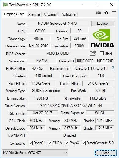 GeForce GTX 470 ����
