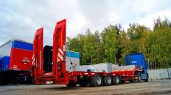 Grunwald. Полуприцеп-тяжеловоз трехосный раздвижной низкорамный 37тонн, 37 000 кг.