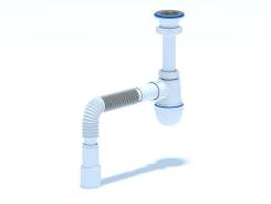 Сифон Ани 1 1/2"*40 с гибкой трубой 40*40 1/30, шт. (C0115)