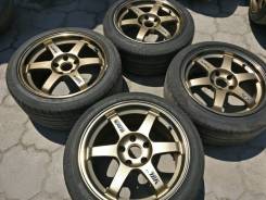 RAYS VOLK RACING TE37. 8.5/9.5x17", 5x114.30, ET30/30, ЦО 73,1 мм. Под заказ