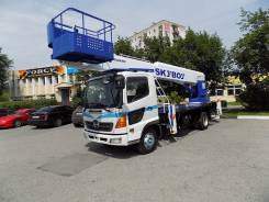 Hino Ranger. Автовышка HINO Ranger 2002г, 6 634 куб. см., 27 м.