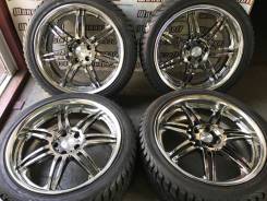 Комплект литья б/у Work R19 5х114,3 и зимних шин 245/40R19 Yokohama. 8.5x19" 5x114.30 ET42 ЦО 73,0 мм.