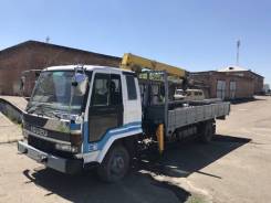 Isuzu Forward. Бортовой грузовик с манипулятором , 6 500 куб. см., 4x2