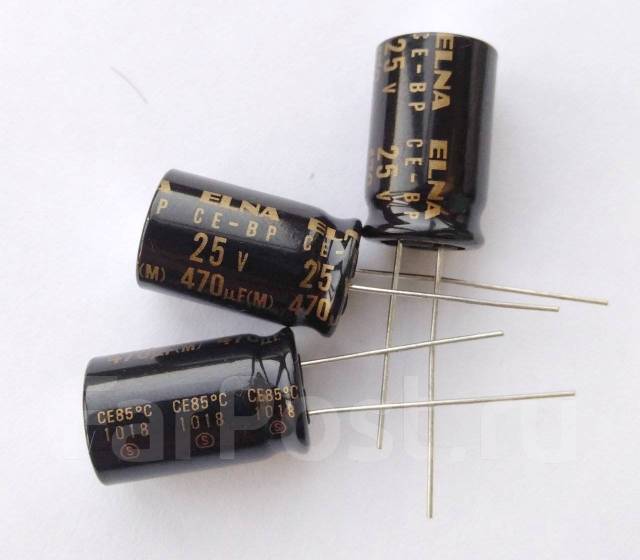 Конденсатор биполярный для аудио ELNA RBD 25V 470uF - Прочая ...