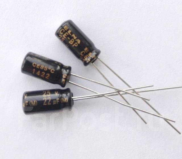Конденсатор биполярный для аудио ELNA RBD 25V 22uF - Прочая электроника ...