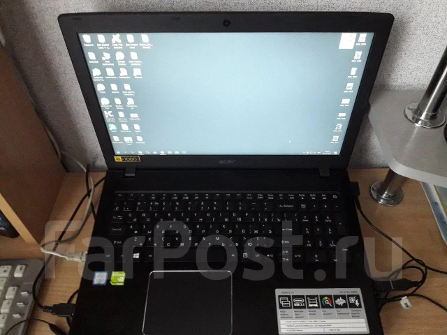 Acer Aspire E15. 15.6", 2,3����, ��� 4 ��, ���� 1 000���, WiFi: 1, Bluetooth: 1 ����