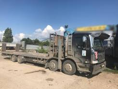 Аренда, манипулятор Hino Profia, гр/п 12 т, трал с гидравл. аппарелями