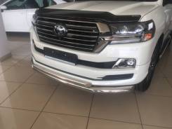 Защита бампера. Toyota Land Cruiser, UZJ200W, J200, URJ202, VDJ200, URJ202W, GRJ200, URJ200, UZJ200 Двигатели: 2UZFE, 3URFE, 1URFE, 1VDFTV, 1GRFE