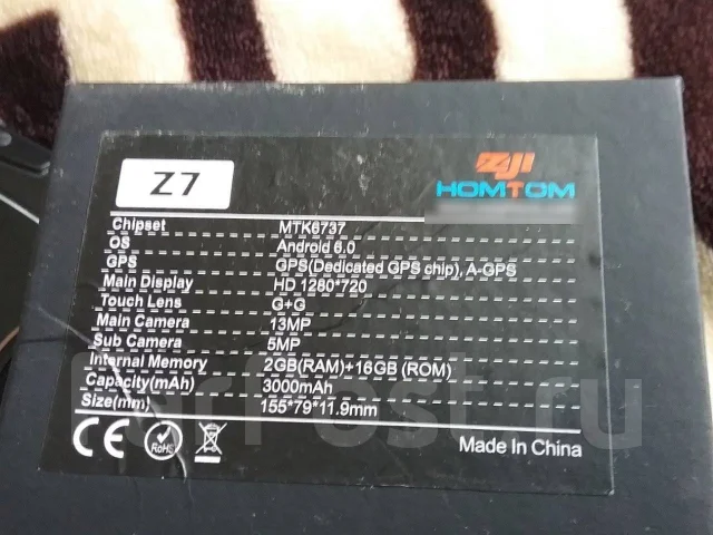 Homtom. �����, ������, 3G, 4G LTE, Dual-SIM, ���������� ����