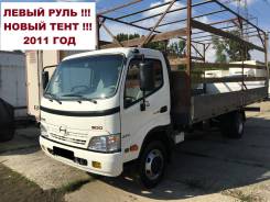 Hino 300. HINO 300 Левый руль! Бортовой с тентом 2011 год! В Новосибирске, 4 009 куб. см., 5 000 кг.