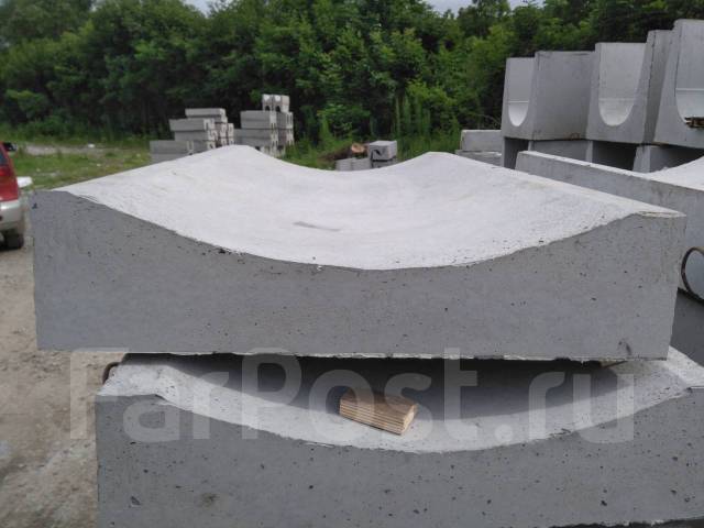 Лоток ЖБ водоотводной прикромочный мелкозаглубленный 1000*570*140, в ...