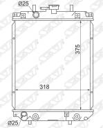 Радиатор TOYOTA Duet M100G, DAIHATSU Storia/Sirion/Mira/YRV (1998-2004) двигателя SAT TY00012