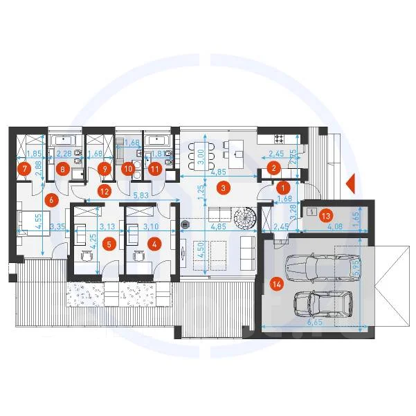 ������ ���� "M-Family 2". 100-200 ��. �., 1 ����, 4 �������, ��������������� ����