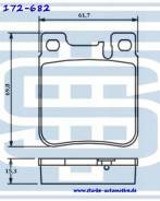 Колодки тормозные MERCEDES W140 (S280-S600) / W210 (E280-E55AMG)/ W220 (S500/S600) задние (15.6mm)