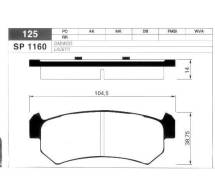 Колодки дисковые задние Chevrolet Lacetti 1.5 2004-2006 FRIXA FPD12R