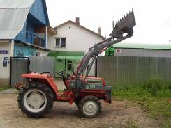 Hinomoto N249. Японский трактор Хиномото с погрузчиком, 25 л.с.