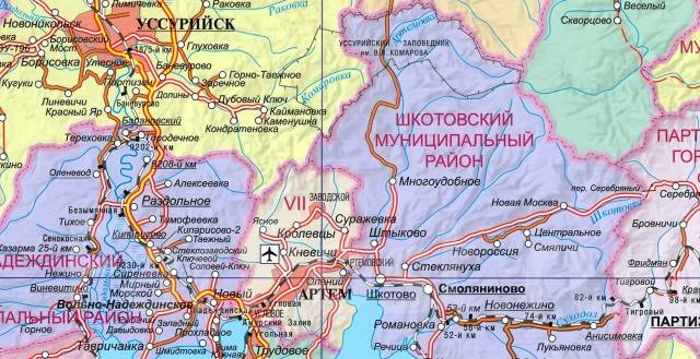 Карта чугуевка приморский край