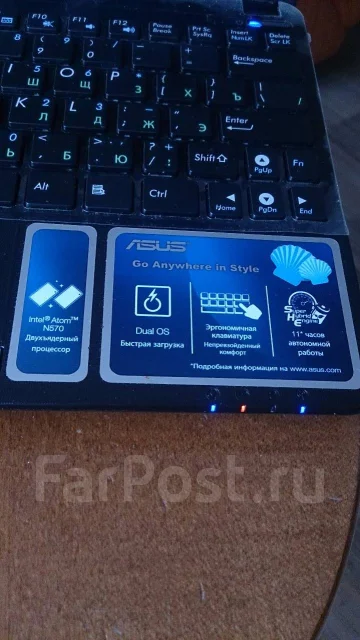 Asus Eee PC 1011PX. 10.1", 1 660����, ���� 320���, WiFi: 1, Bluetooth: 1, ����������� �� 11��. ����