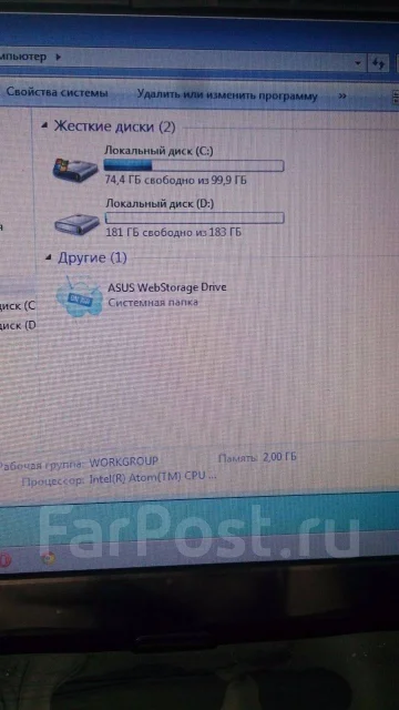 Asus Eee PC 1011PX. 10.1", 1 660����, ���� 320���, WiFi: 1, Bluetooth: 1, ����������� �� 11��. ����