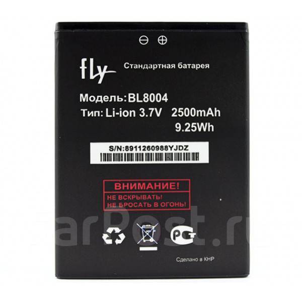 Bl6436 аккумулятор fly