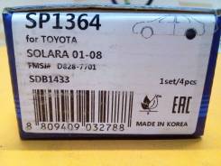 Колодки тормозные дисковые. Toyota Avalon Toyota Camry, ACV30, ACV30L, CV30, MCV30, MCV30L, SV30, VZV30 Toyota Pronard