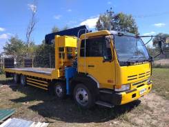 Nissan Diesel. Эвакуатор низкорамник с манипулятором, 17 000 куб. см., 12 000 кг.