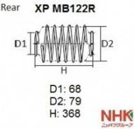 Пружина подвески. Mitsubishi Outlander, CW1W, CW4W, CW5W, CW6W Двигатели: 4B11, 4B12, 4N14, 6B31