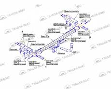Фаркоп. Citroen C4, LA, LC Двигатели: EP6, EW10A, EW10J4, EW10J4S, TU5JP4. Под заказ