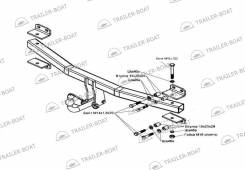 Фаркоп. Volkswagen Touareg, 7L6, 7L7, 7LA Двигатели: AXQ, AYH, AZZ, BAA, BAC, BHK, BHL, BJN, BKJ, BKS, BLE, BLK, BMV, BMX, BPD, BPE, BRJ, BWF, CATA, C...