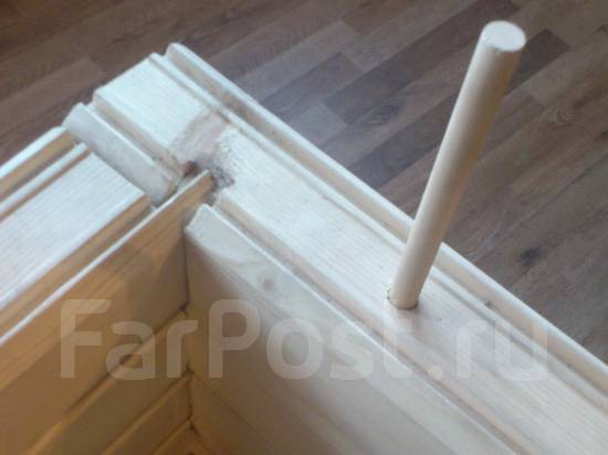 Шкант лиственница D-20 мм L-1000 мм, в наличии. Цена: 399₽ во Владивостоке