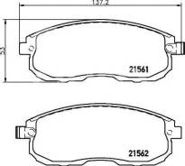 Колодки тормозные. Nissan: Bluebird, Maxima, Altima, Avenir, Sunny, 180SX, Bluebird Sylphy, Cube, Silvia, Skyline, Fairlady Z, Tino, Stagea, AD, Teana...