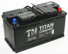 Titan. 90 А.ч., Прямая (правое), производство Россия