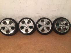 Продам комплект колес на 17 с летней резиной. 7.0x17" 4x100.00, 4x114.30 ET40 ЦО 73,0 мм.