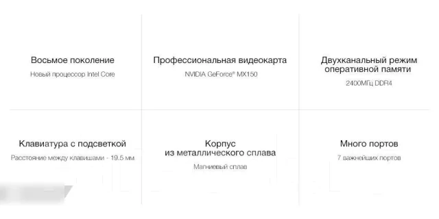 Xiaomi Mi Notebook Pro 15.6. 15.6", 1,8����, ��� 256 �� � ������, WiFi: 1, Bluetooth: 1 ����