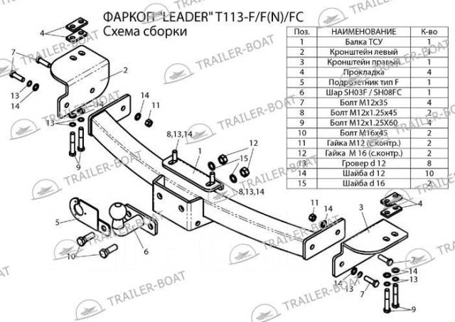 Фаркоп на сурф 130